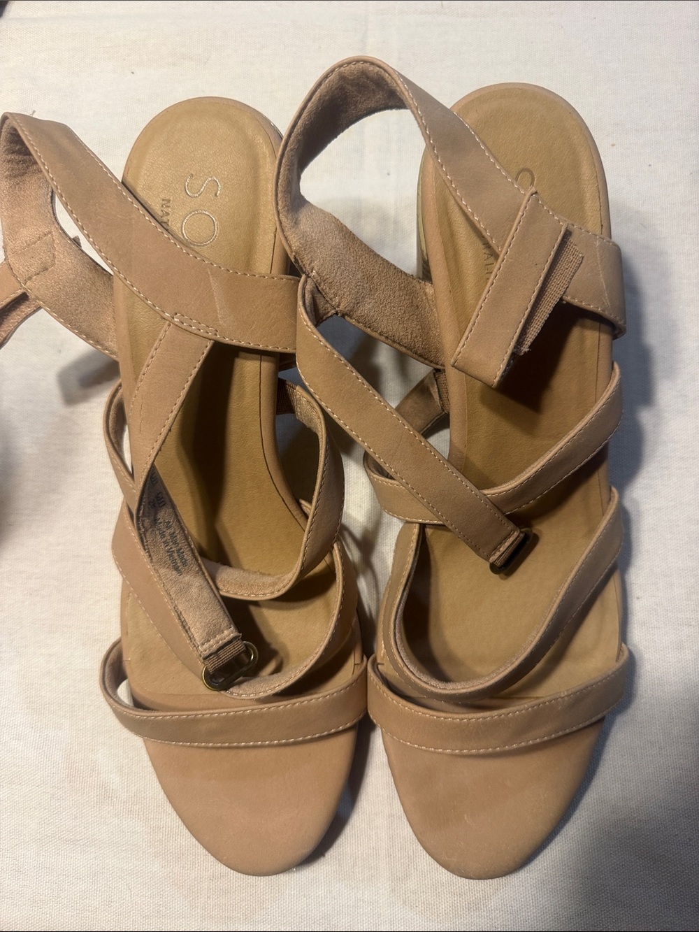 SOUL Naturalizer Women's Strappy Sandals in Tan